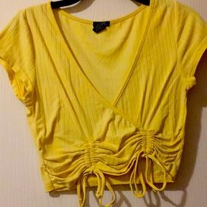 Yellow Crop Top